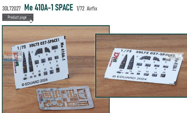 EDU3DL72027 1:72 Eduard SPACE - Me410A-1 (AFX kit)