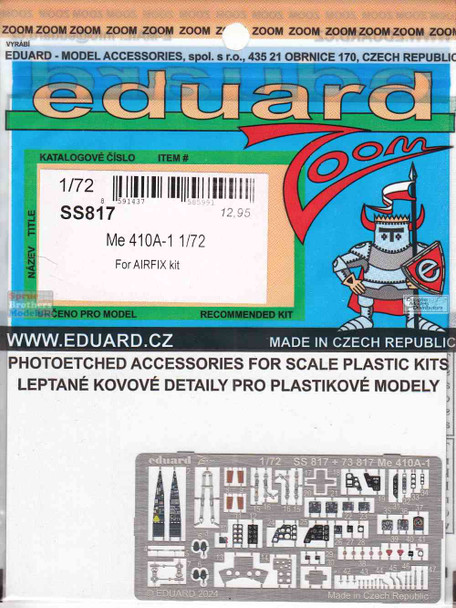 EDUSS817 1:72 Eduard Color Zoom PE - Me410A-1 (AFX kit)