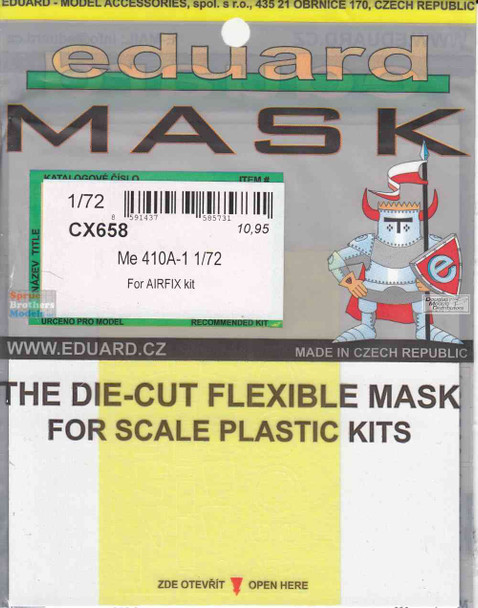 EDUCX658 1:72 Eduard Mask - Me410A-1 (AFX kit)