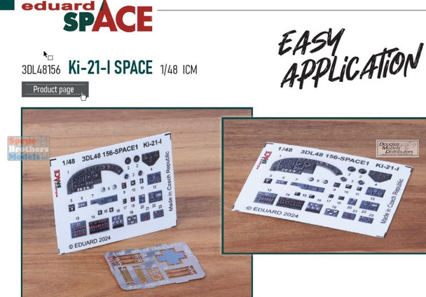 EDU3DL48156 1:48 Eduard SPACE - Ki-21-I Sally (ICM kit)
