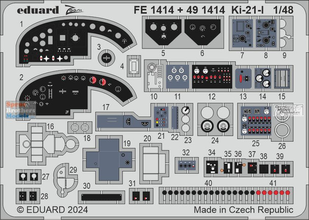 EDUFE1414 1:48 Eduard Color Zoom PE - Ki-21-I Sally (ICM kit)