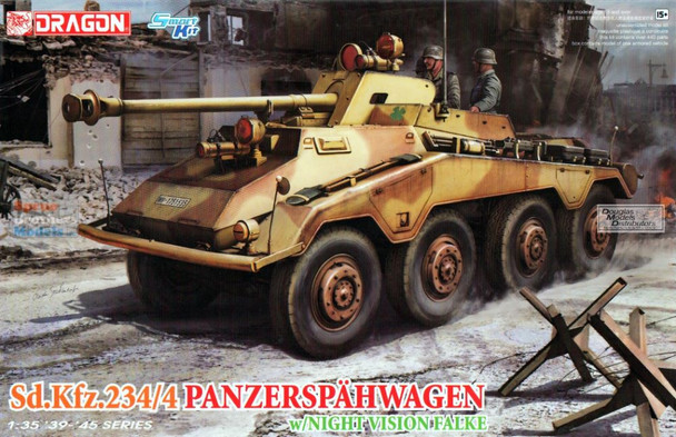 DML6836 1:35 Dragon Sd.Kfz.234/4 Panzerspahwagen with Night Vision Falke