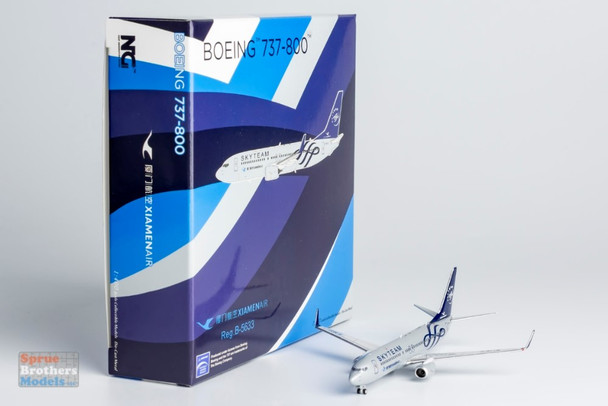 NGM58208 1:400 NG Model Xiamen Airlines B737-800 Reg #B-5633 SkyTeam (pre-painted/pre-built)