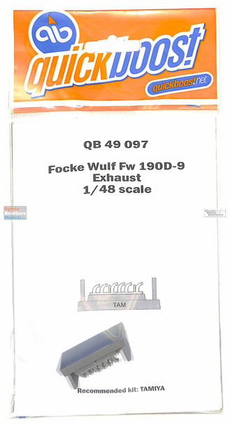 QBT49097 1:48 Quickboost Fw190D-9 Exhaust (TAM kit)