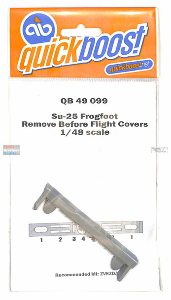 QBT49099 1:48 Quickboost Su-25 Frogfoot Remove Before Flight Covers (ZVE kit)