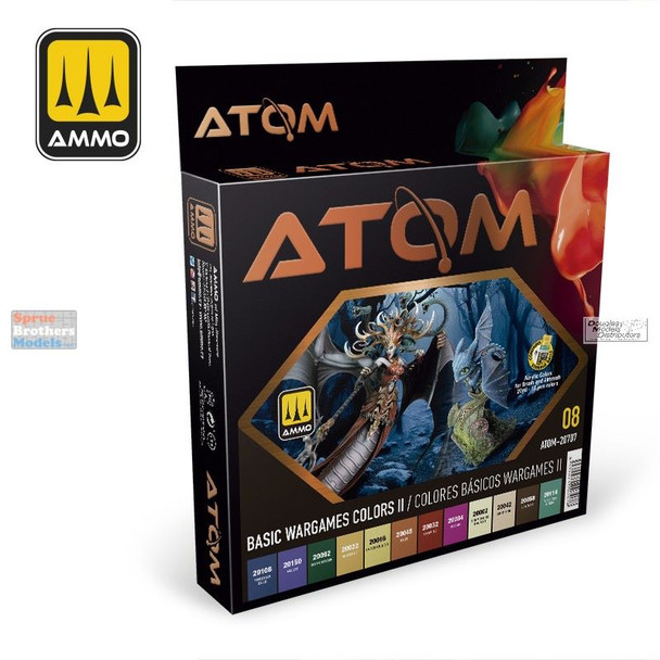 AMMAT20707 AMMO by Mig ATOM Paint Set - Basic Wargames Colors II