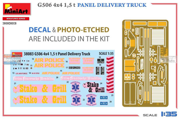 MIA38083 1:35 Miniart G506 4x4 1.5t Panel Delivery Truck