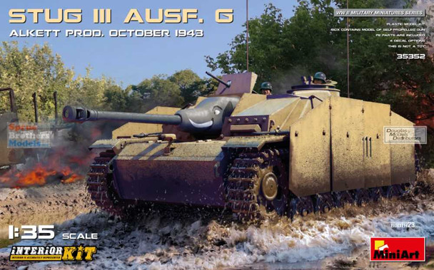 MIA35352 1:35 Miniart StuG.III Ausf.G Alkett Production October 1943 [Interior Kit]