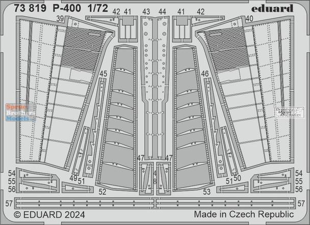 EDU73819 1:72 Eduard Color PE - P-400 Airacobra Detail Set (ARM kit)