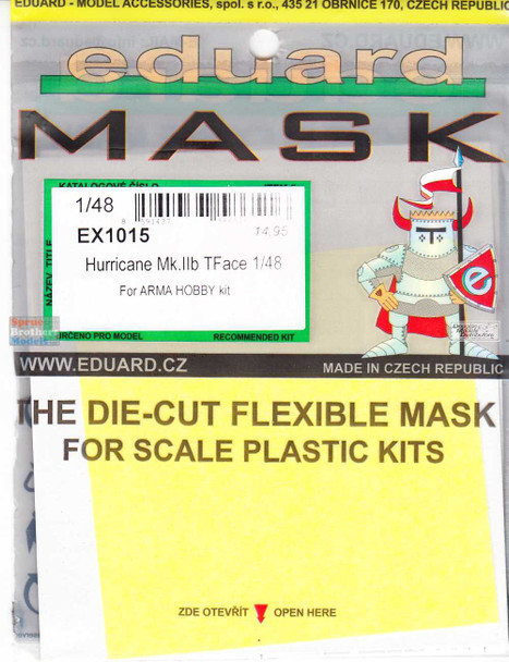 EDUEX1015 1:48 Eduard Mask - Hurricane Mk.IIb TFACE (ARM kit)