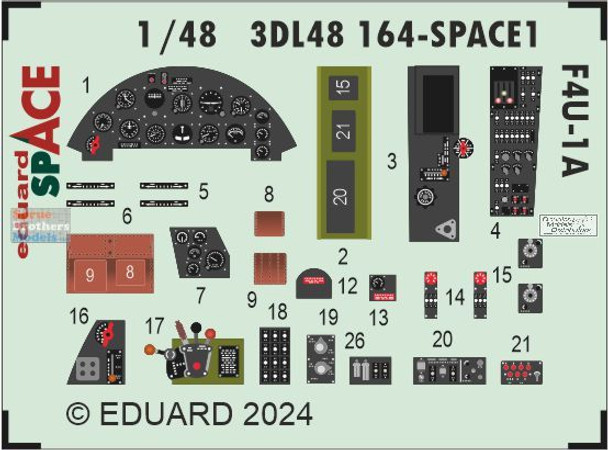 EDU3DL48164 1:48 Eduard SPACE - F4U-1A Corsair (MGF kit)