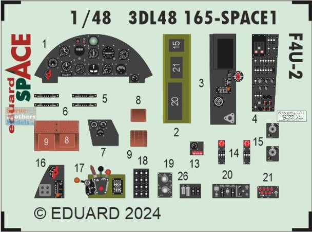 EDU3DL48165 1:48 Eduard SPACE - F4U-2 Corsair (MGF kit)