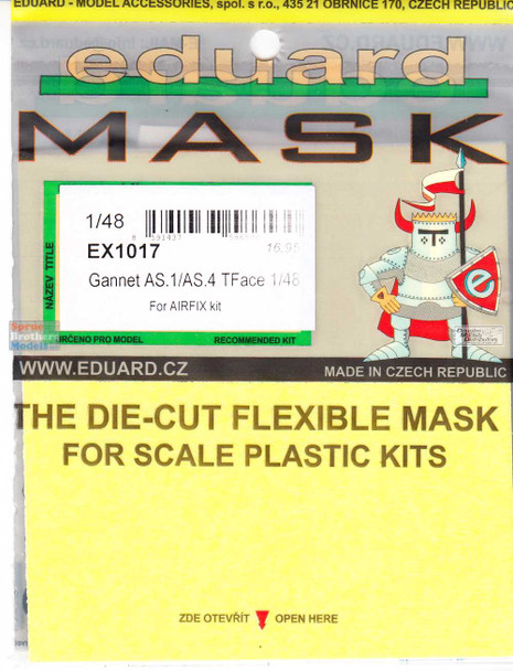 EDUEX1017 1:48 Eduard Mask - Gannet AS.1/AS.4 TFACE (AFX kit)