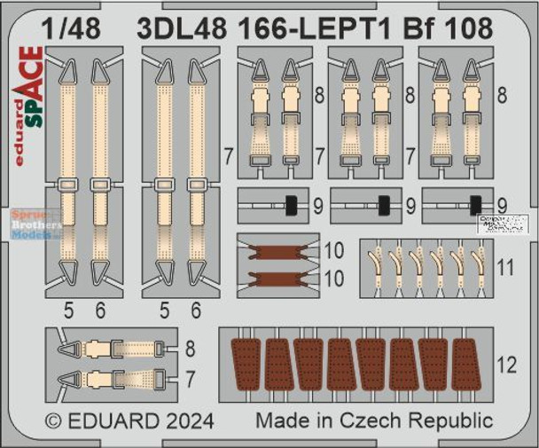 EDU3DL48166 1:48 Eduard SPACE - Bf108 Taifun (EDU kit)