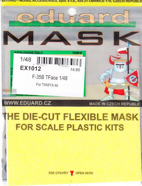 EDUEX1012 1:48 Eduard Mask - F-35B Lighting II TFACE (TAM kit)