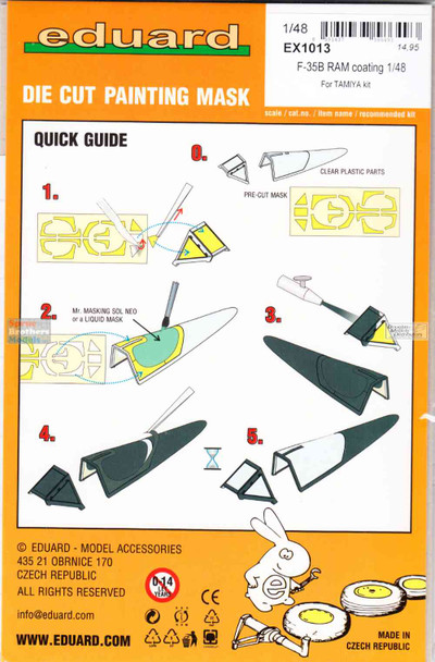 EDUEX1013 1:48 Eduard Mask - F-35B Lighting II RAM Coating (TAM kit)