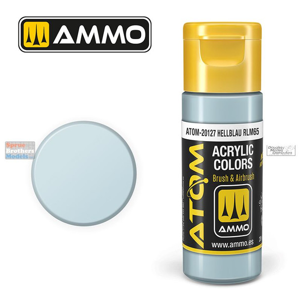 AMMAT20127 AMMO by Mig ATOM Acrylic Paint -  Hellblau RLM65 FS35352 - RLM65 (20ml)