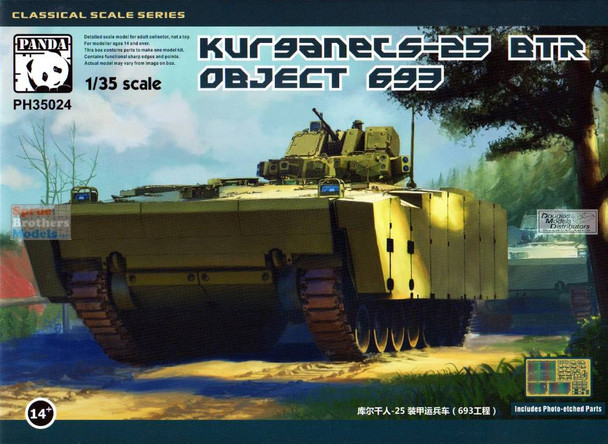 ZIMPH35024 1:35 Zimi Model Panda Kurganet S-25 BTR Object 693