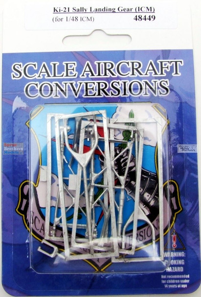 SAC48449 1:48 Scale Aircraft Conversions - Ki-21 Sally Landing Gear (ICM kit)