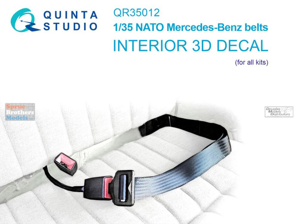 QTSQR35012 1:35 Quinta Studio Interior 3D Decal - NATO Mercedes-Benz Belts