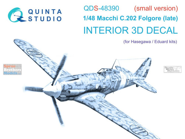 QTSQDS48390 1:48 Quinta Studio Interior 3D Decal - Mc.202 Folgore Late (HAS/EDU kit) Small Version