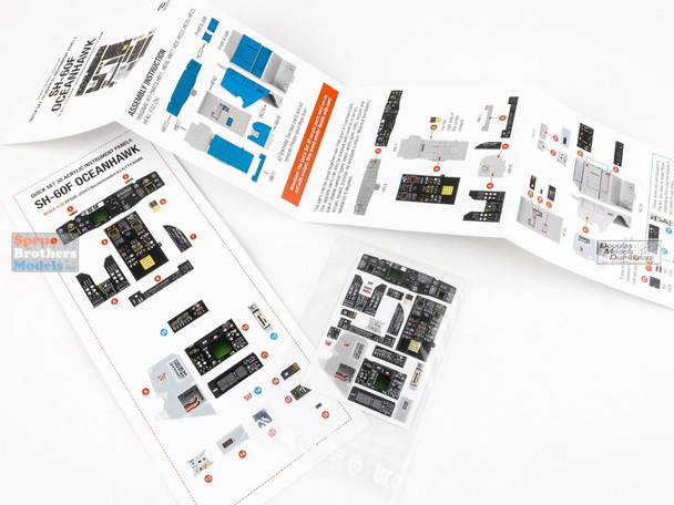 RFSQS35043 1:35 Red Fox Studio Instrument Panels - SH-60F Oceanhawk (ZIM kit)