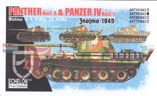 ECH351043 1:35 Echelon Panther Ausf.G & Panzer IV Ausf.J Znojmo 1945