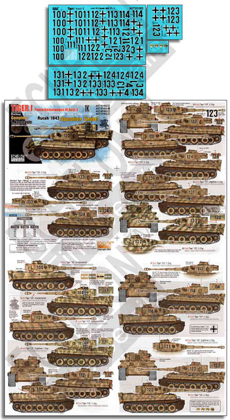 ECH351063 1:35 Echelon Tiger I SchPzAbt 503  Kursk 1943 Operation Citadel 1.K