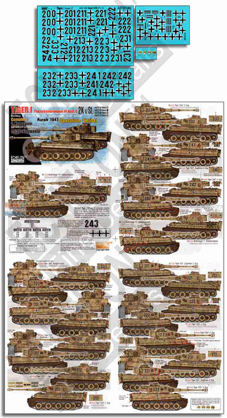 ECH351064 1:35 Echelon Tiger I SchPzAbt 503  Kursk 1943 Operation Citadel 2.K & St.