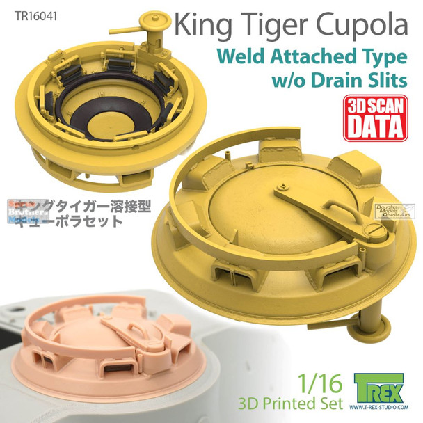 TRXTR16041 1:16 TRex Cupola for King Tiger (Weld Attached Type without Drain Slits)