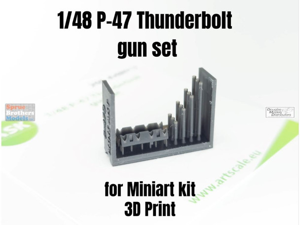 ASKA48012 1:48 ASK/Art Scale P-47D Thunderbolt Gun Set