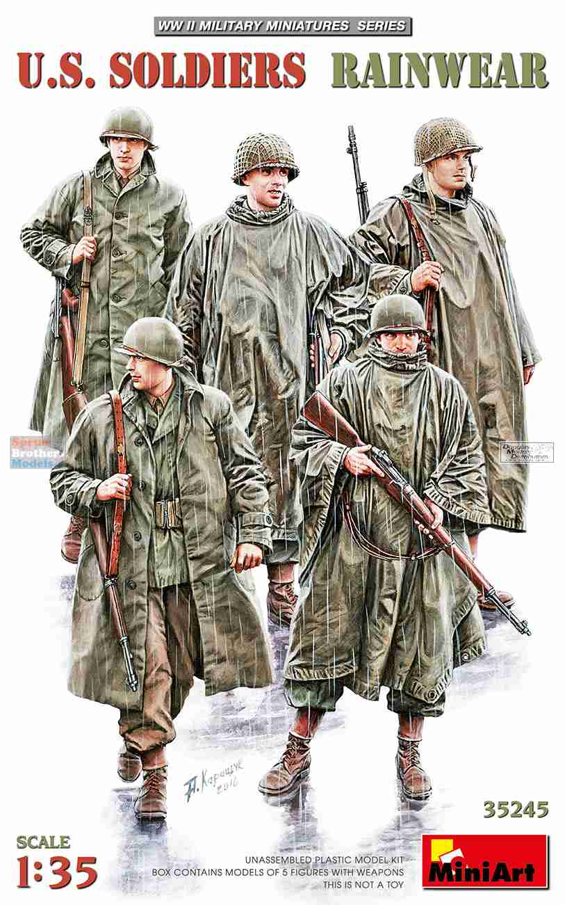 MIA35245 1:35 MiniArt World War II U.S. Soldiers Rainwear (5