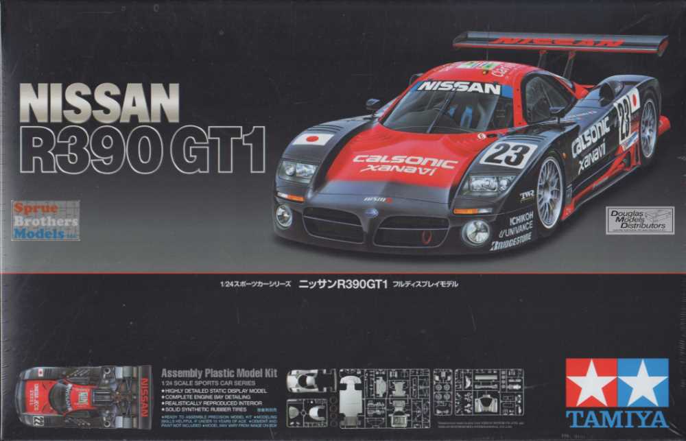 タミヤ★NISSAN R390 GT1／日産 R390 GT1 1/10スケール TAM24192 1:24 Tamiya Nissan R390 GT1 - Sprue Brothers Models LLC