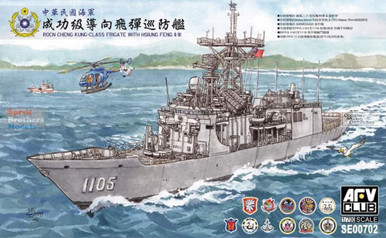 AFV00702 1:700 AFV Club ROCN Cheng Kung Class Frigate with Hsiung Feng  II/III