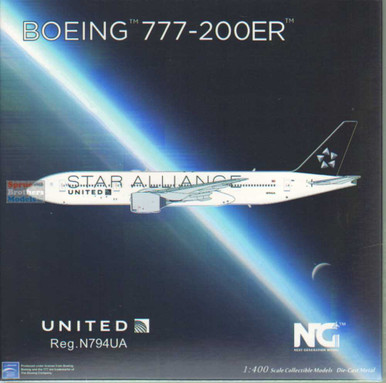 NGM72022 1:400 NG Model United Airlines B777-200ER Reg #N794UA