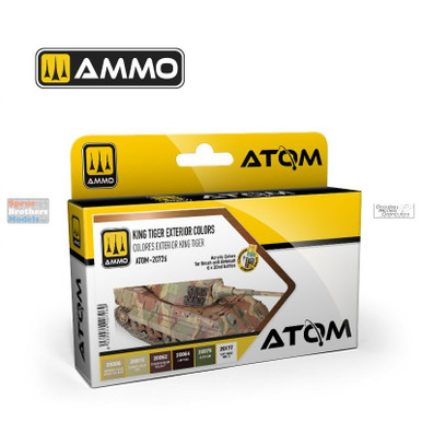 AMMAT20726 AMMO by Mig ATOM Paint Set - King Tiger Exterior Colors