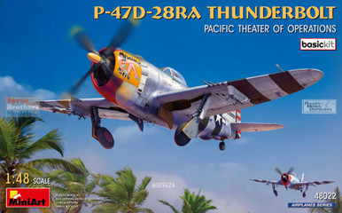 MIA48022 1:48 Miniart P-47D-28RA Thunderbolt Pacific Theater of