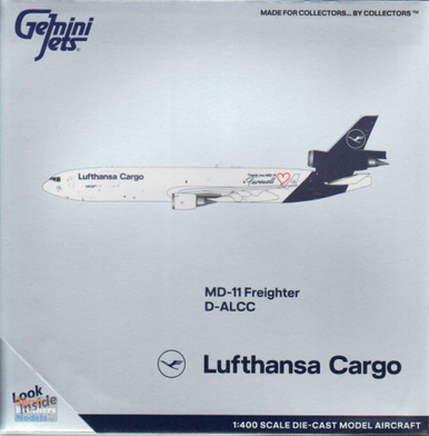GEMGJ2072 1:400 Gemini Jets Lufthansa Cargo MD-11F Reg #D-ALCC