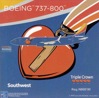 NGM58238 1:400 NG Model Southwest Airlines B737-800(S) Reg #N8681M