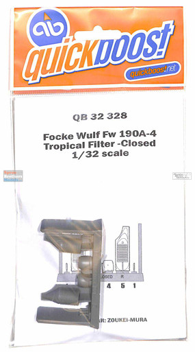 QBT32328 1:32 Quickboost Fw190A-4 Tropical Filter Closed (ZKM kit