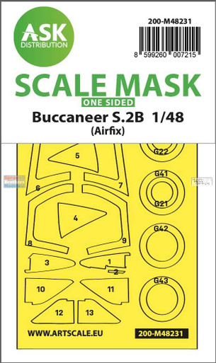 Scale Mask Models ASKM48231 1:48 ASK/Art Scale Mask - Buccaneer S.2B (AFX kit) - Sprue ...