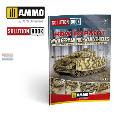 AMM6527 AMMO by Mig Solution Book - How To Paint WW2 German Mid