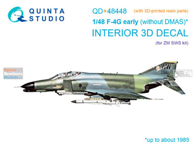QTSQD48448R 1:48 Quinta Studio 3D Decal - F-4G Phantom II Early +