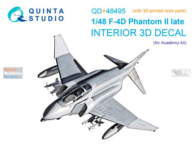 QTSQD48495R 1:48 Quinta Studio 3D Decal - F-4D Late Phantom II +