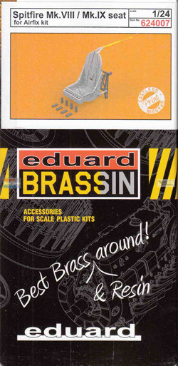 EDU624007 1:24 Eduard Brassin Spitfire Mk.VIII/IX Seat (AFX kit