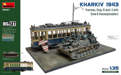 KHARKIV 1943 トラム車両セット 1:35 ミニアート MIA36067 1:35 Miniart BigSet Kharkiv 1943: TRAM & StuG.III Ausf.G