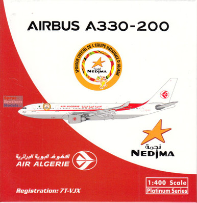 PHX11973 1:400 Phoenix Model Air Algerie A330-200 Reg #7T-VJX (pre
