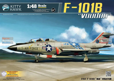 ZIMKH80114 1:48 Zimi Model Kitty Hawk F-101B Voodoo - Sprue
