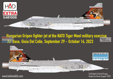HADE481006 1:48 HAD Models Decals - JAS-39 Gripen Tigermeet 2023