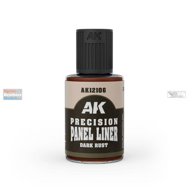 AKI012106 AK Interactive Precision Panel Liner - Dark Rust 30ml